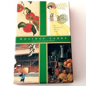 Boxed Set 28 Christmas Holiday Cards in 10 Designs Metropolitan Museum of Art